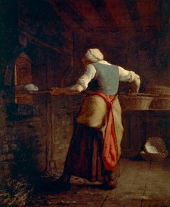 Femme cuisant le pain - Jean Francois Millet