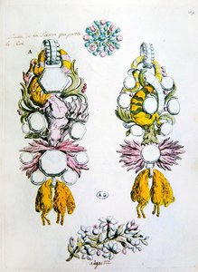 Dessins pour une broche, une aigrette et pour l