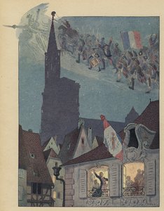 Claude Joseph Rouget de Lisle chantant sa composition, La Marseillaise, au maire de Strasbourg