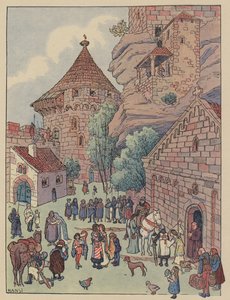 Départ du Chevalier du Hohbarr pour les croisades