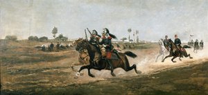 Phase de la bataille de Solférino (huile sur toile)