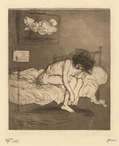 Femme mettant son bas (Woman Putting On Her Stockings)