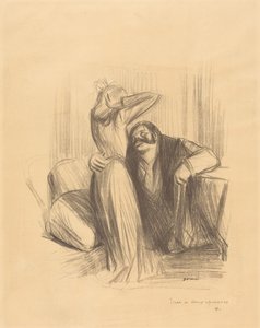 Scène de cabinet particulier (planche en hauteur)