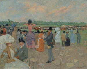 Les courses à Longchamp - Jean-Louis Forain