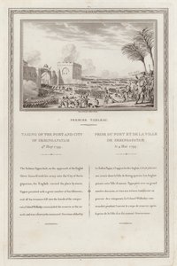 Capture du fort et de la ville de Seringapatnam par les Britanniques, Quatrième guerre anglo-mysore, Inde - Jean (after) Duplessi Bertaux