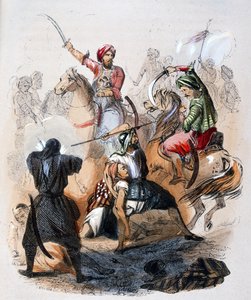 Ibrahim Pacha (1789-1848) sur le champ de bataille, pendant la campagne contre les wahhabites