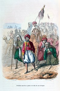 Ibrahim Pacha marchant à la tête de ses troupes, 1811-1818 - Jean Adolphe Beauce