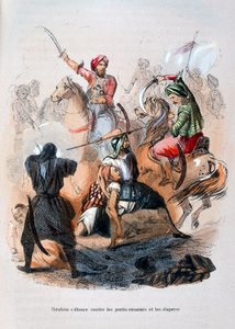 Ibrahim Pacha combattant les Wahhabites, Arabie Saoudite, 1811-1818, 1847
