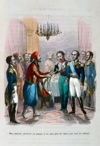 Rencontre entre Ibrahim Pacha et le colonel Faudoa, Égypte - Jean Adolphe Beauce
