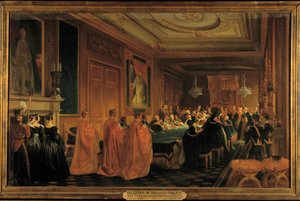 La reine Victoria recevant le roi Louis-Philippe Ier à Windsor - Jean Alaux