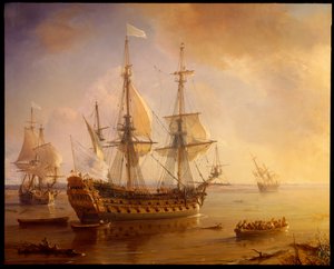 Expédition de Robert Cavelier de La Salle en Louisiane (détail du navire)