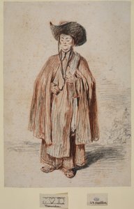 Moine debout - Jean Antoine Watteau