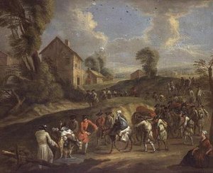 Infanterie en marche