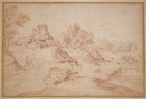 Paysage avec un château, 1716-18