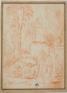 Tobit Enterrer les morts ou Funérailles de Phocian - Jean Antoine Watteau