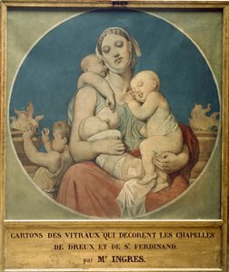 Conception pour les vitraux de la Chapelle Saint-Ferdinand à Paris