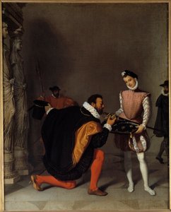 Don Pedro de Toledo, ambassadeur de Philippe II, embrassant l
