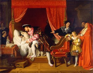 François Ier reçoit les derniers souffles de Léonard de Vinci