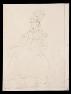 Portrait de la reine Caroline Murat - Jean Auguste Dominique Ingres