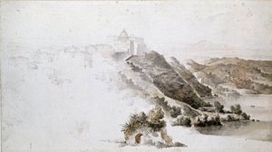 Vue de Tivoli - Jean Auguste Dominique Ingres