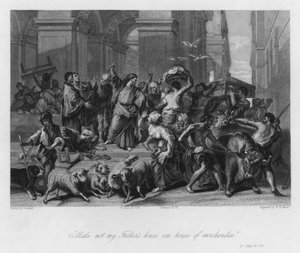 Les Profanateurs expulsés du Temple, Saint Jean II