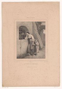 Femme et enfant visitant un prisonnier - Jean Baptiste Adolphe Lafosse