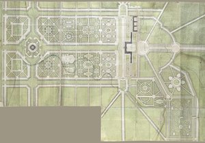 Conception pour le palais et le parc de Strelna, 1717