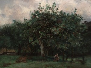 Paysage avec Petite Fille - Jean Baptiste Antoine Guillemet