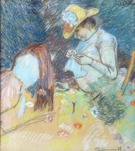 Madame Guillaumin cousant, 1888