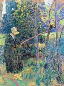 Madame Guillaumin pêchant