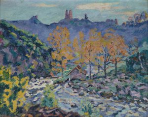 Le Moulin de Brigand et les Ruines du Château de Crozant, Creuse, c.1900