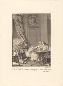 Voilà la règle de la nature, pourquoi la contrariez-vous? - Jean Baptiste Blaise Simonet after Jean Michel Moreau