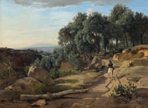 Vue près de Volterra, 1838 - Jean Baptiste Camille Corot