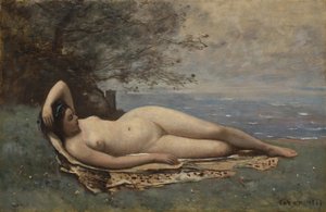Bacchante au bord de la mer - Jean Baptiste Camille Corot