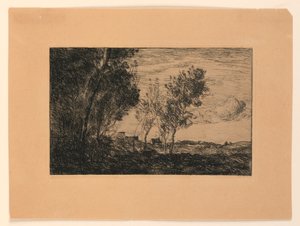 Dans les dunes : Souvenir du bois de la Haye - Jean Baptiste Camille Corot