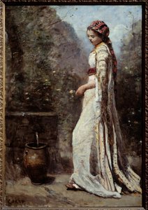 Jeune fille grecque à la fontaine