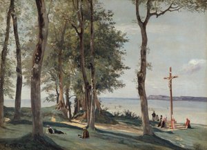 Honfleur : Calvaire, vers 1830 - Jean Baptiste Camille Corot