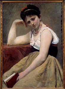 Lecture interrompue - Jean Baptiste Camille Corot