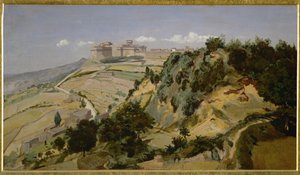 La citadelle de Volterra - Volterra citadel ... - Jean-Baptiste-Camille Corot