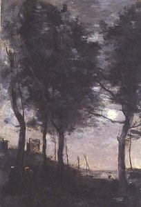 Clair de lune au bord de la mer - Jean Baptiste Camille Corot