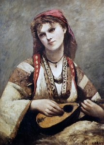 Portrait de Christine Nilson, ou La Bohémienne avec une Mandoline