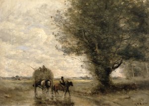 La Charrette de foin, c. 1860 - Jean Baptiste Camille Corot