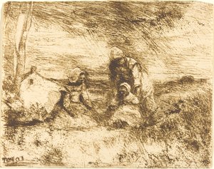 La Petite Sœur, 1854 - Jean Baptiste Camille Corot