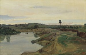 La Promenade du Poussin ou, Campagne romaine, vers 1826-28