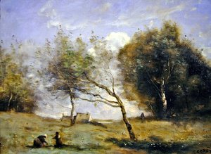 Les environs de la petite ferme - Jean Baptiste Camille Corot