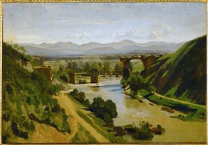 Le pont de Narni, Italie ... - Jean-Baptiste-Camille Corot