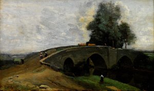 Le vieux pont - Jean Baptiste Camille Corot