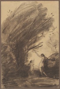 Vénus Désarmant Cupidon - Jean Baptiste Camille Corot
