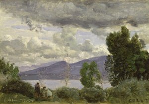 Vue du Chalet de Chênes, Bellvue, Genève, 1857 - Jean Baptiste Camille Corot
