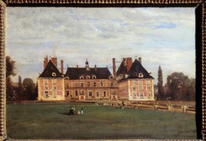 Vue du château de Marie Caroline, duchesse de Berry à Rosny, dans les Yvelines